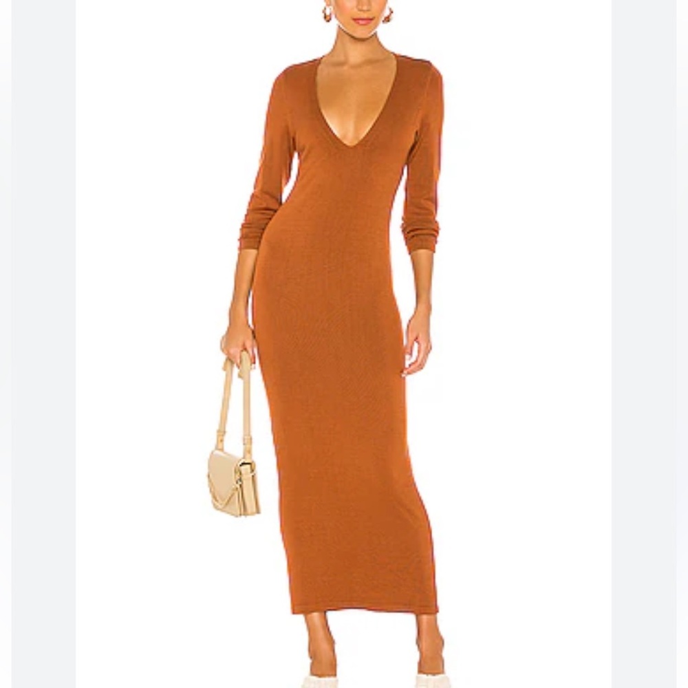 L’Academie Deena Maxi Dress in Brown